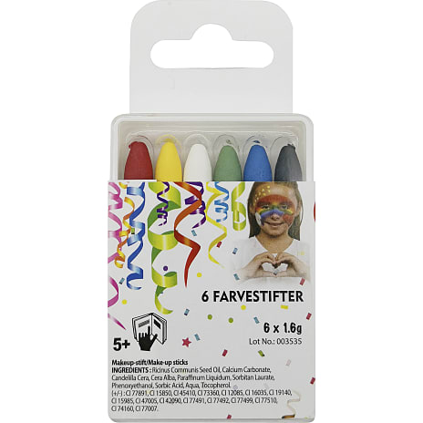 6 farvestifter