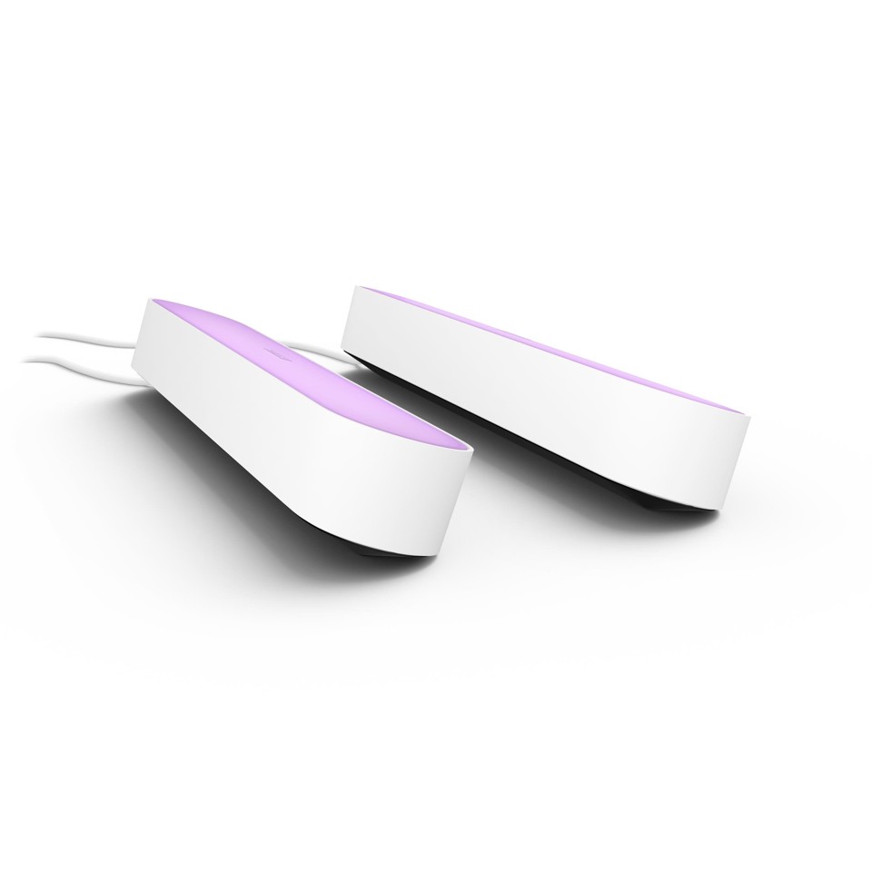 Philips Hue - Play Light Bar 2-Pack White &LightStrip Plus 2m - Bundle