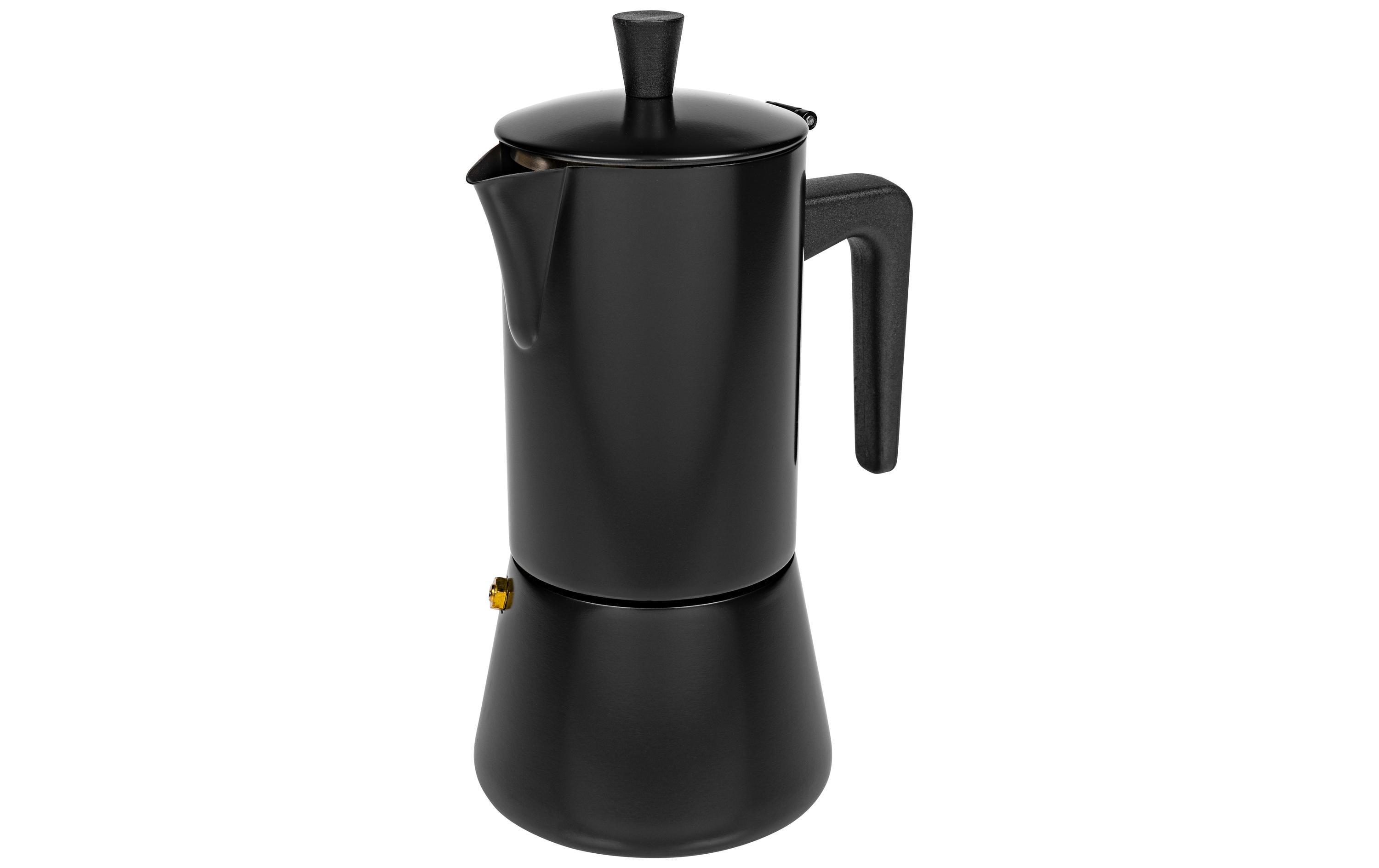Espressokocher Chicchi 6 Tassen, SchwarzEspressokanne für traditionelle Kaffeezubereitung