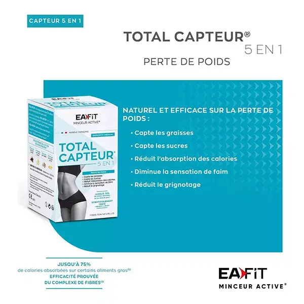 Eafit Active Slimming Total 5 em 1 Queimador de Gordura - 60 cápsulas