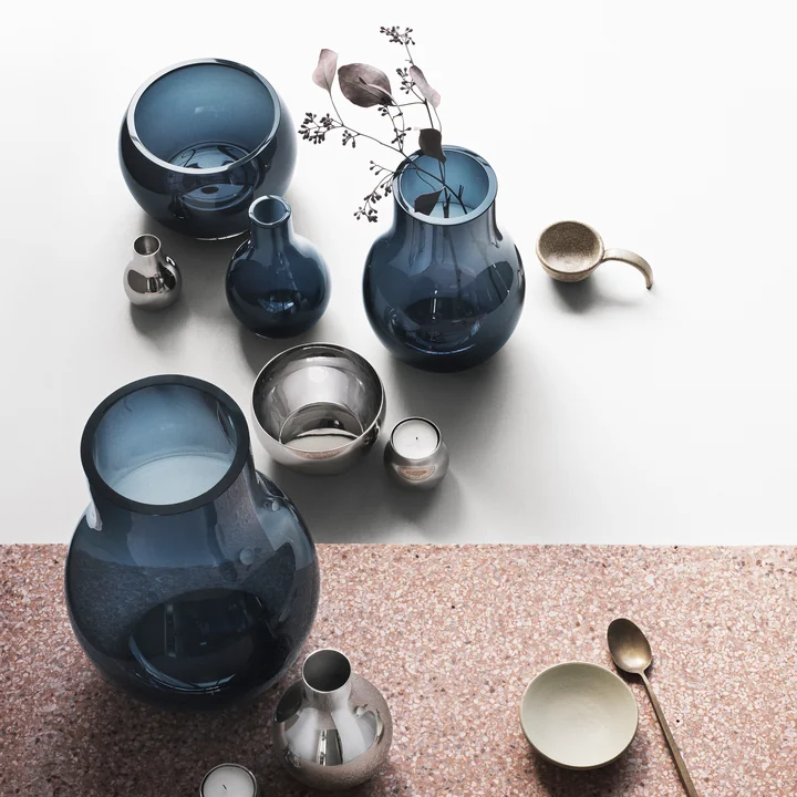 Georg Jensen - Cafu Teelichthalter Edelstahl (2er-Set)