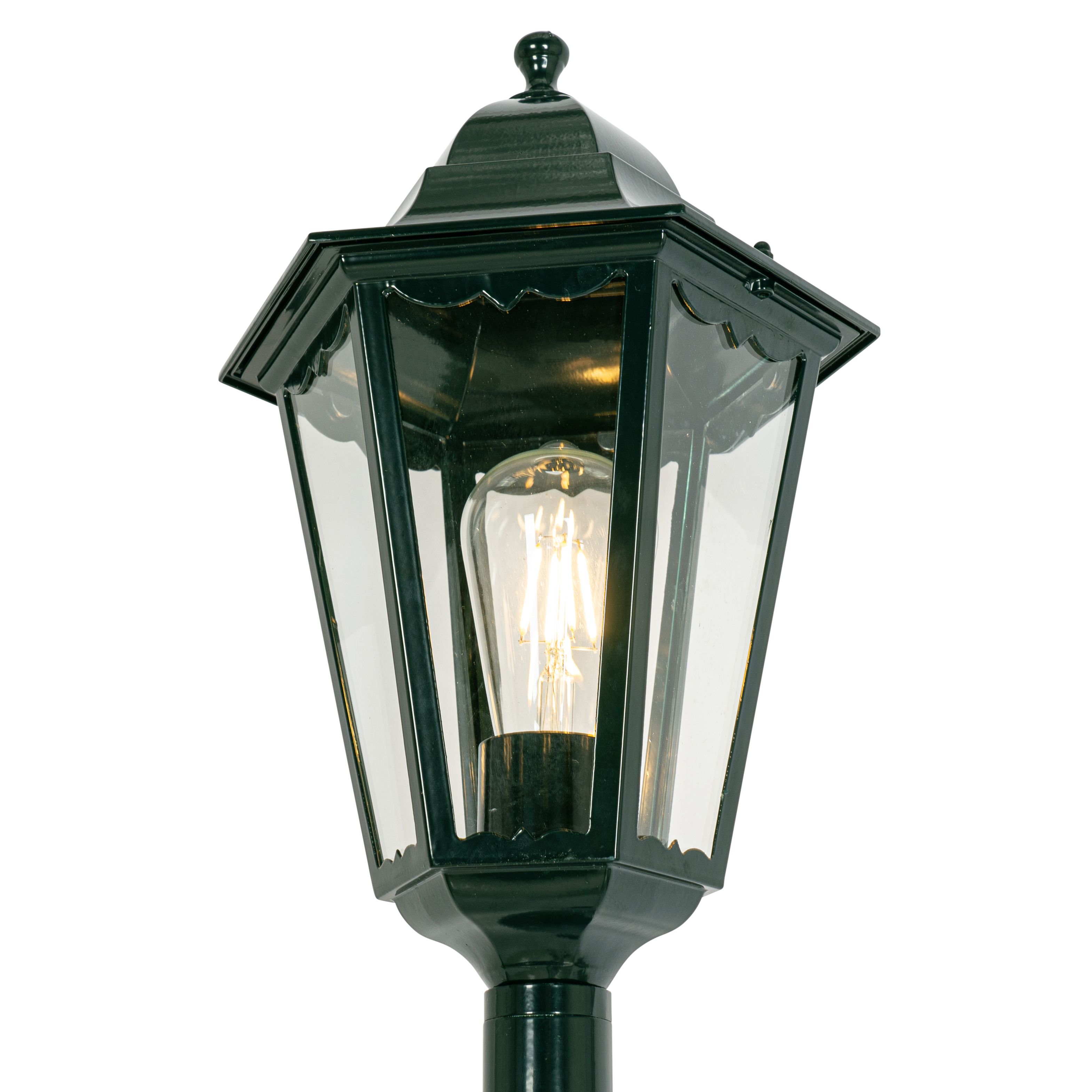 Klassieke staande buitenlamp donker groen 170 cm IP44 - New Orleans
