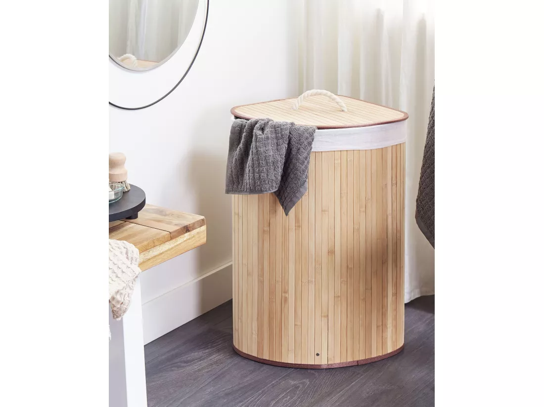 Panier en bambou marron clair 60 cm MATARA
