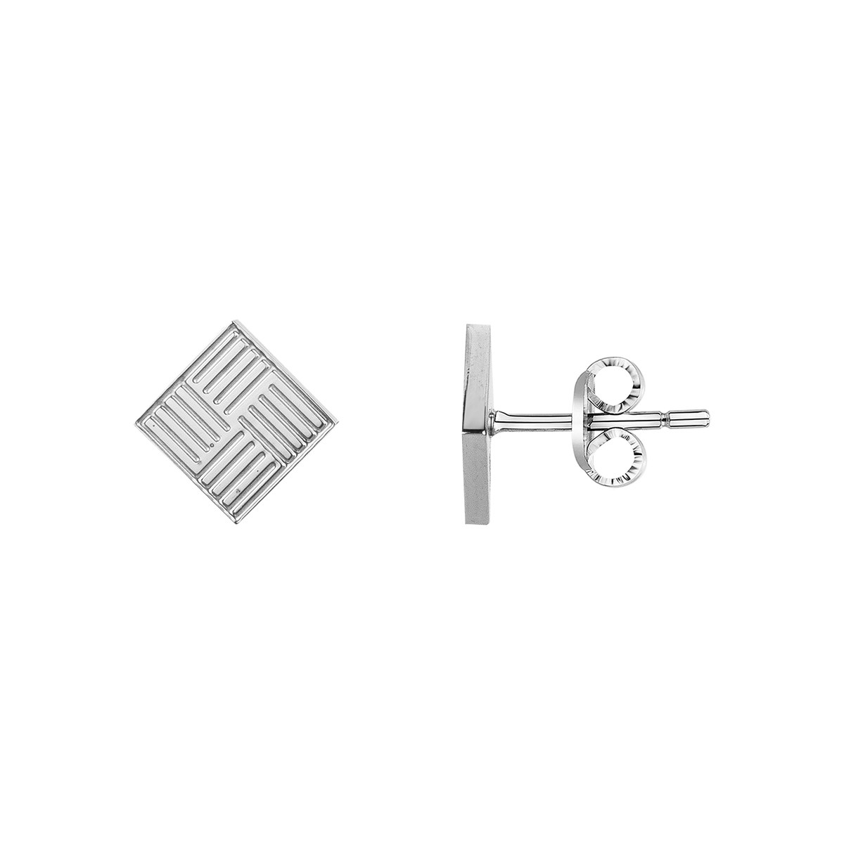 Boucles d'oreilles puces Gianni en Acier 316L
