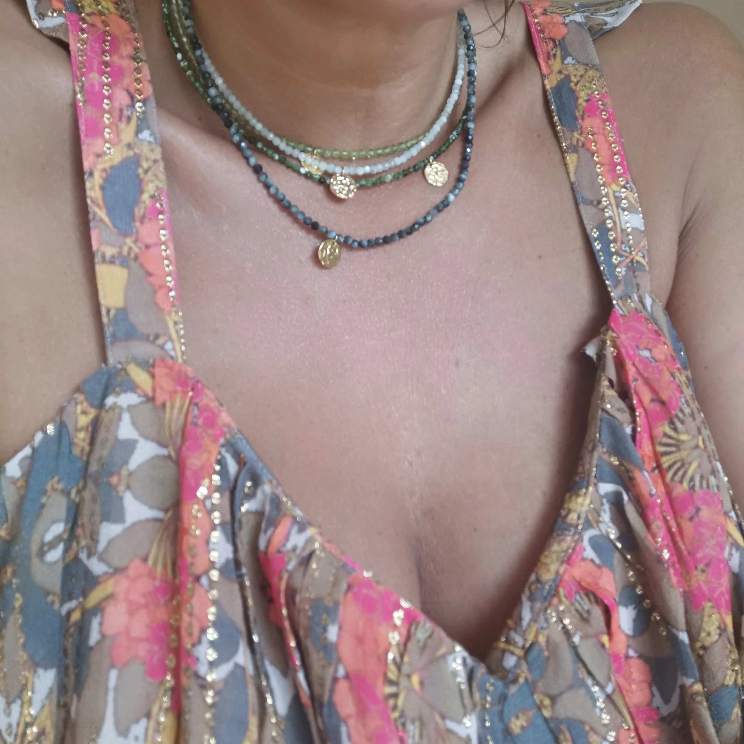MIREILLE - Collier amazonite | Bleu