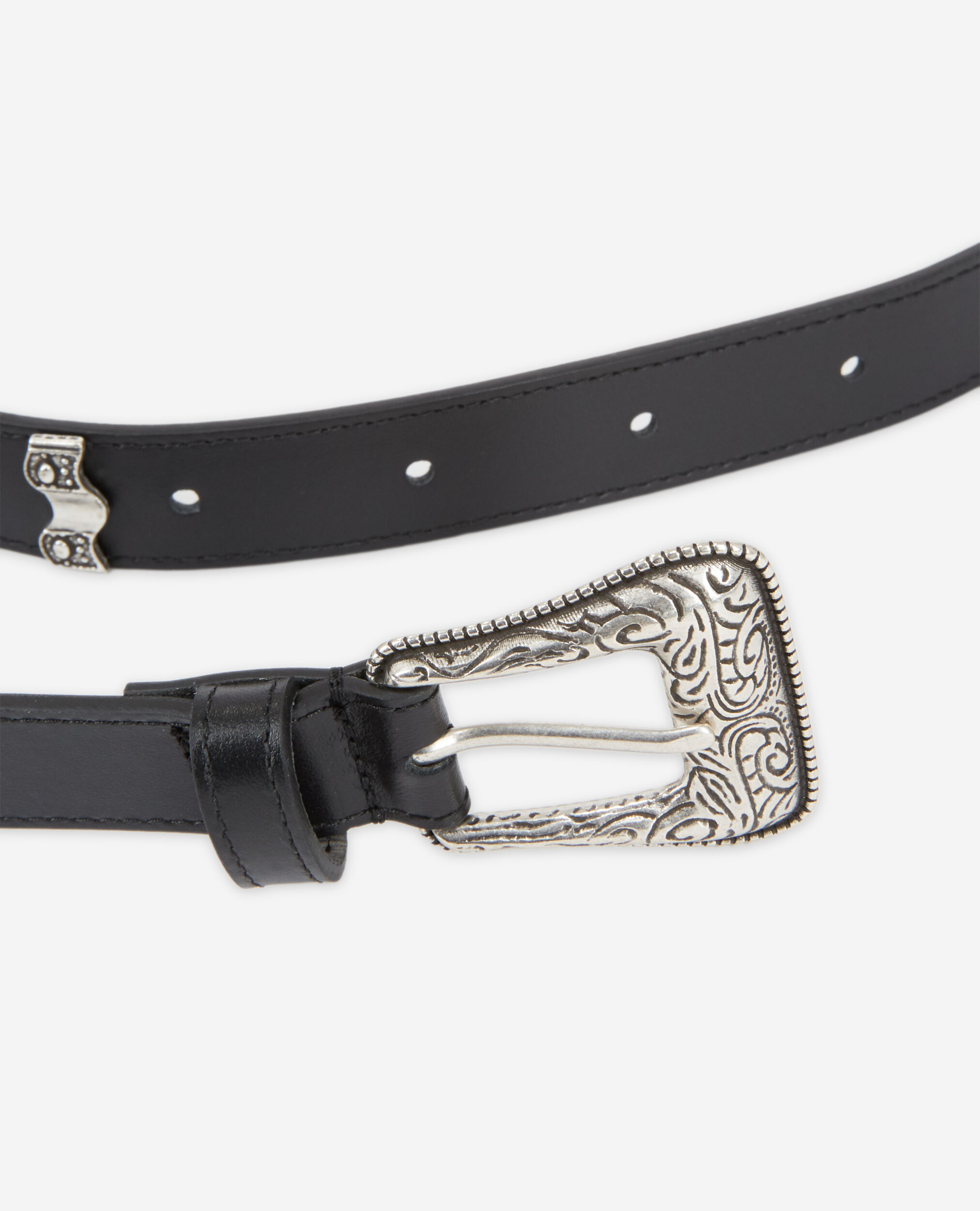 Ceinture en cuir noire