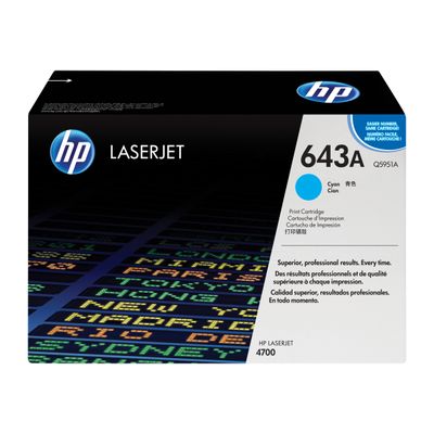 HP 643A - cyan - cartouche laser d'origine