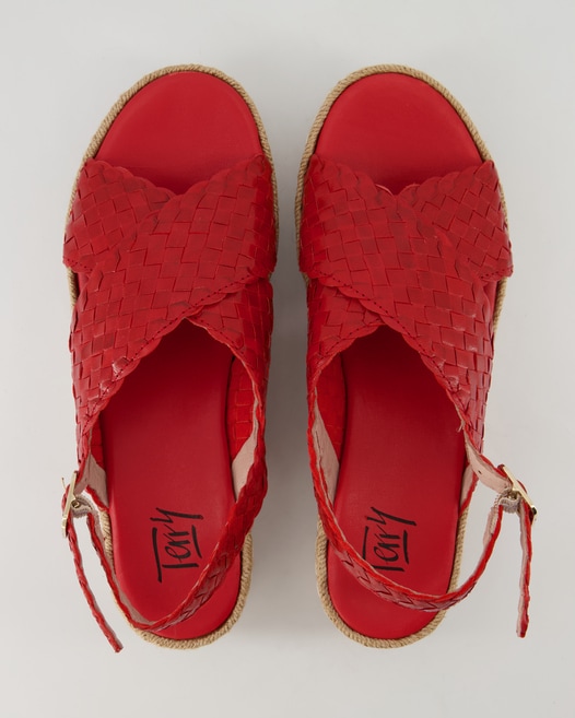 Terry Sandale Sandalen in Rot