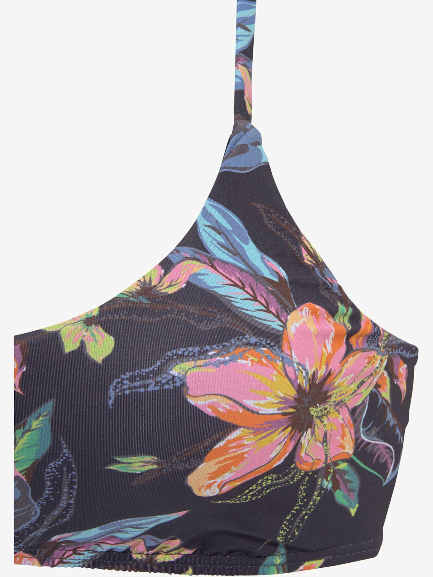 Haut de bikini bustier imprimé floral