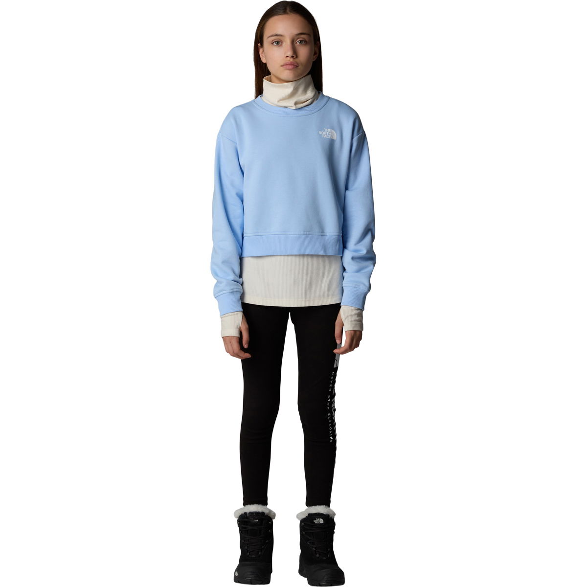 The North Face Crop Cutline Oversized Crew Sweatshirt Børn