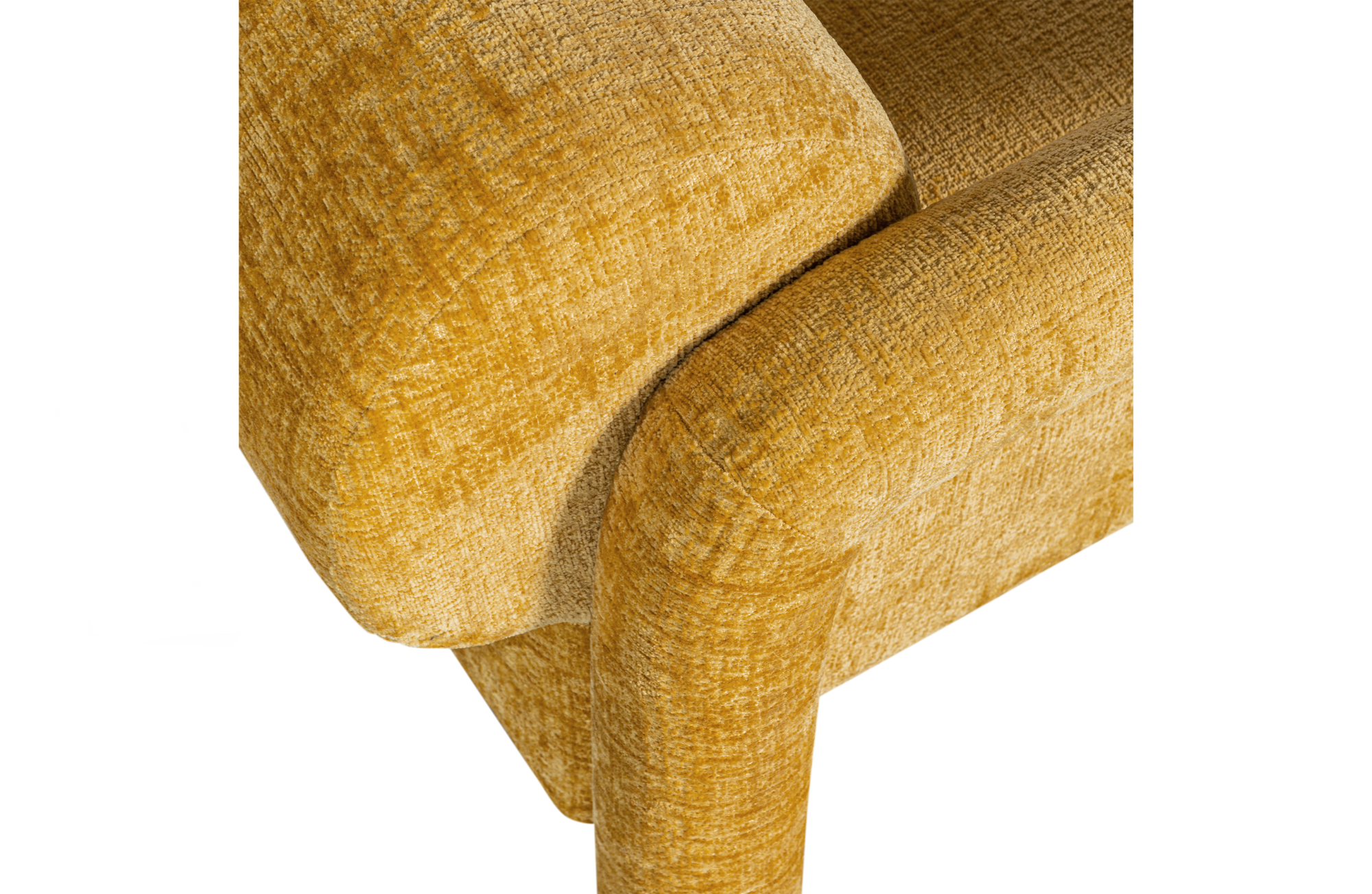 WOOOD Exclusive fauteuil Lenny Fauteuil Lenny in grove textuur Goud/Geel