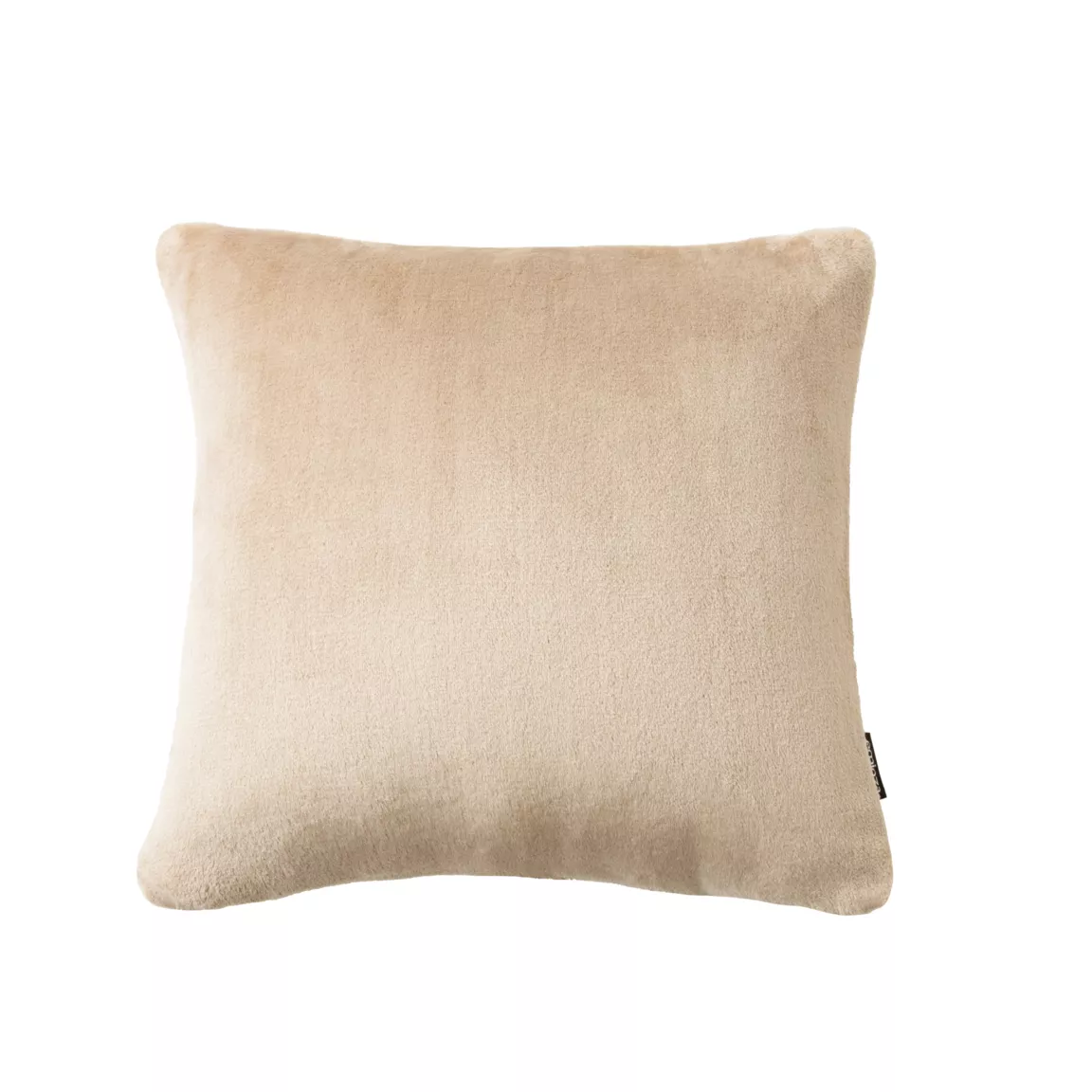 Housse de coussin carrée flanelle (45 x 45 cm) Didou Marron glacé