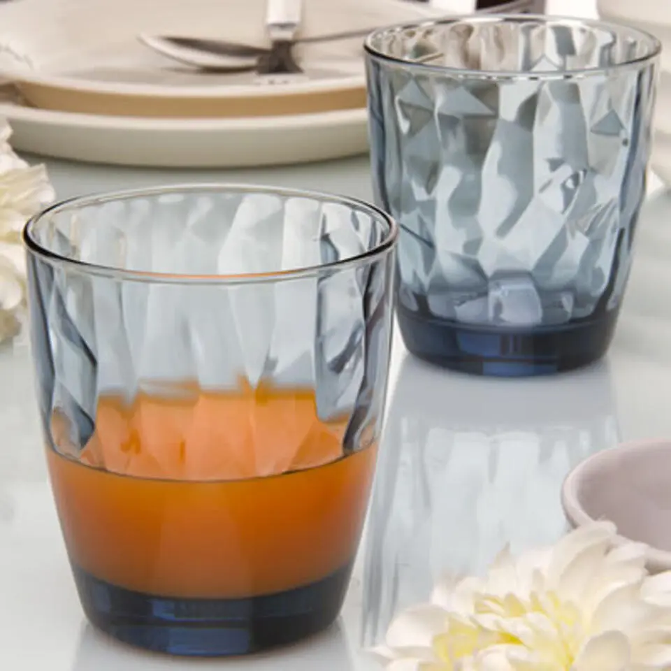 Bormioli Rocco Diamond waterglas - 39 cl - Blauw - Set-6