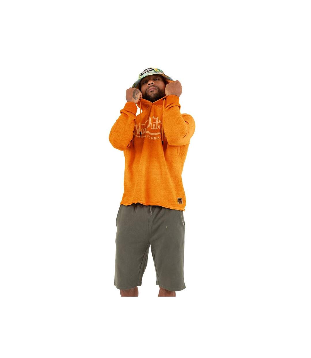 Sweat à capuche effet use Ryan en coton