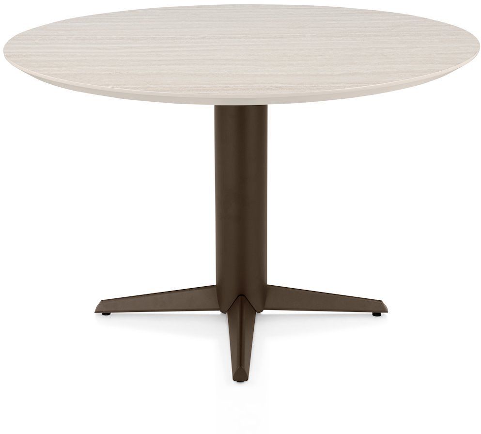 Henders en Hazel   Caletta Steelbrown Centrale Teenpoot Eettafel