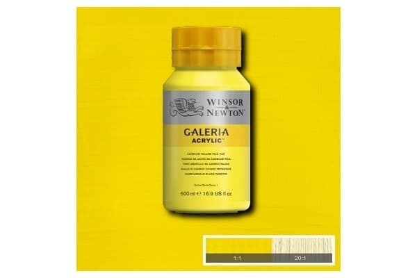 WINSOR Galeria Acrylic 500Ml Cad Yell Pale Hue 114