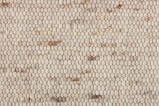 Wollteppich WOLFEGG Bubbles 70 x 130 cm beige