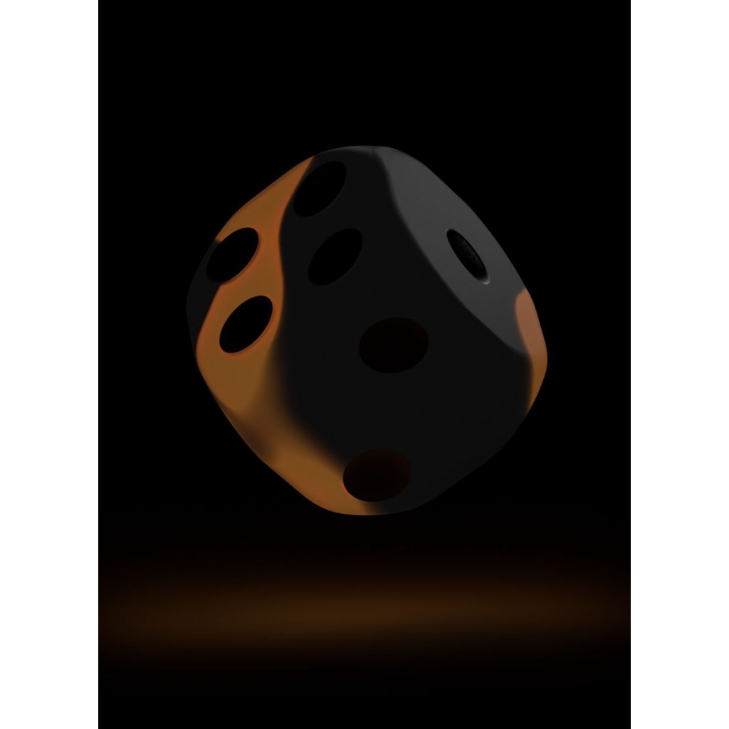 Oakie Doakie Dice dés - D6 12 mm Glow in the Dark (36) Lava