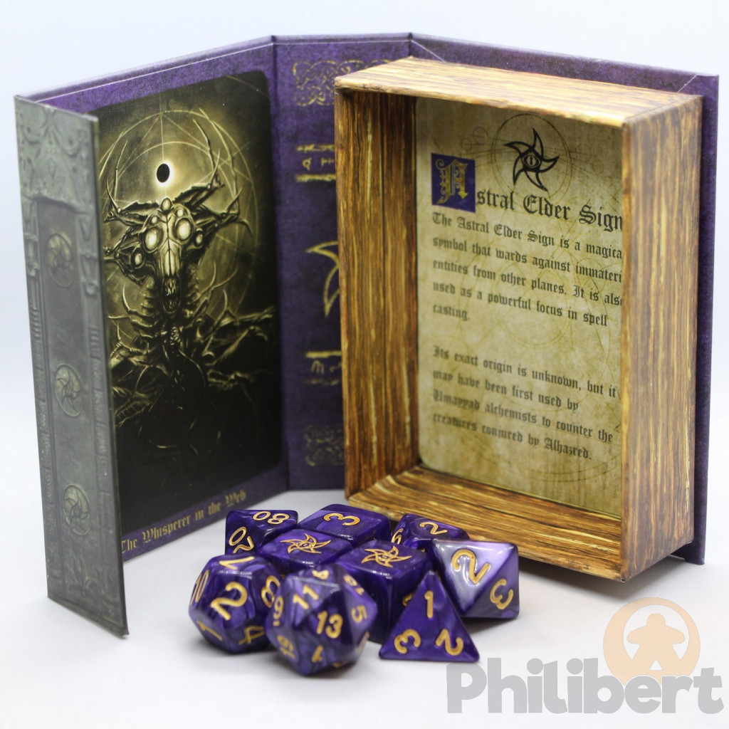 Set de 9 Dés JDR Elder Dice: Astral Elder Sign (Mystic Purple)