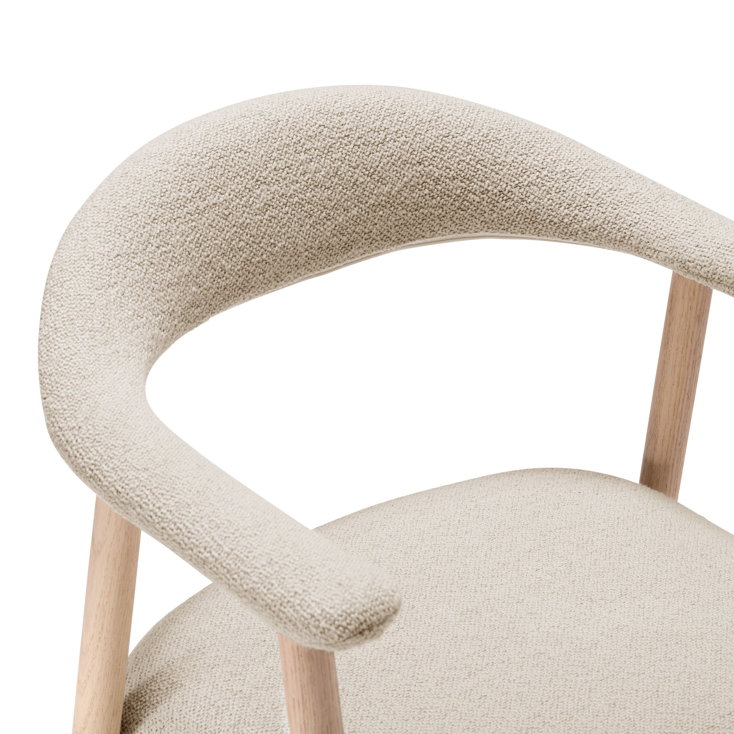 ARYA Stuhl - Beige / B: 56.0 cm x T: 54.0 cm x H: 75.5 cm