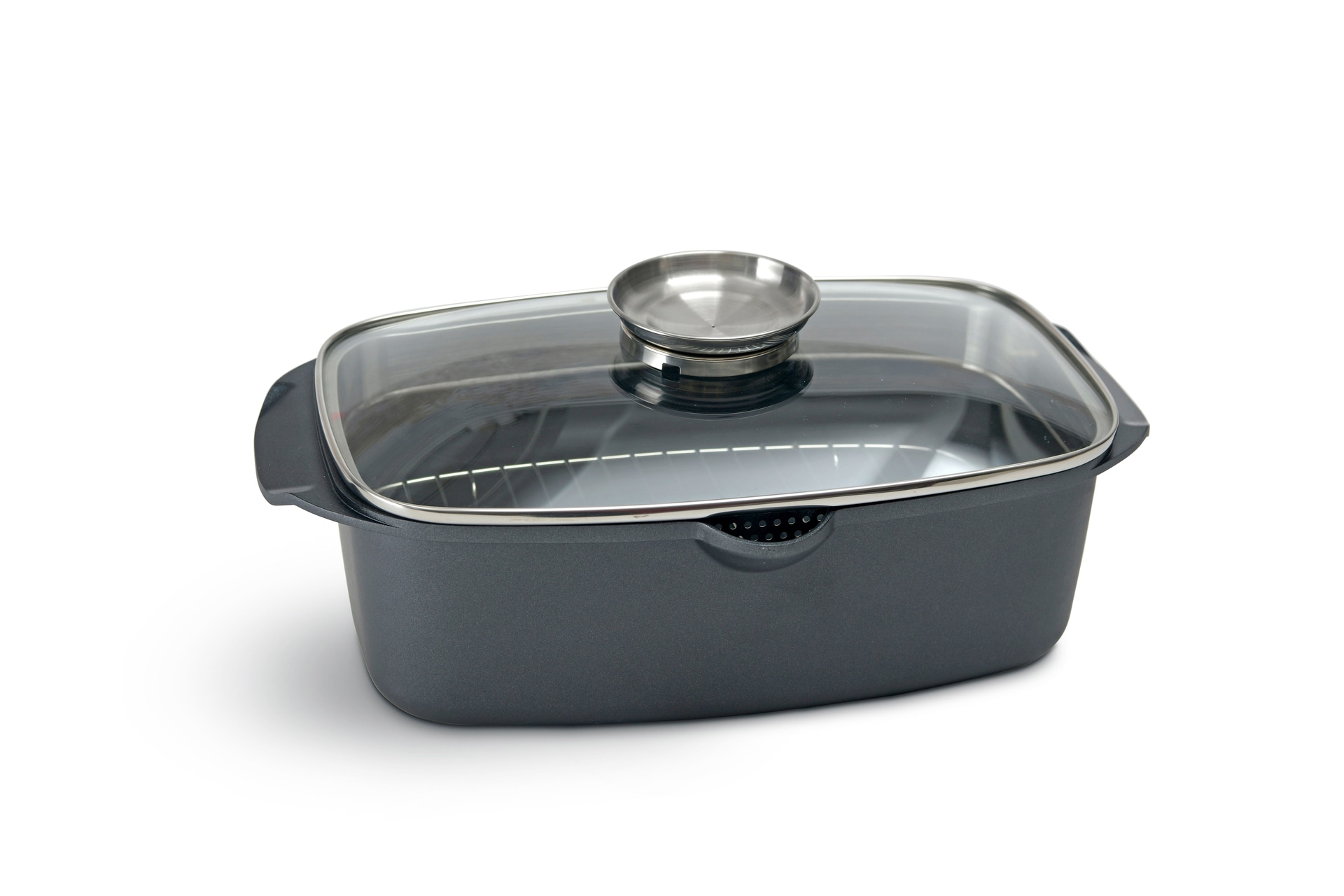bongusto Bräter mit Gitter 6 Liter Aluguss
