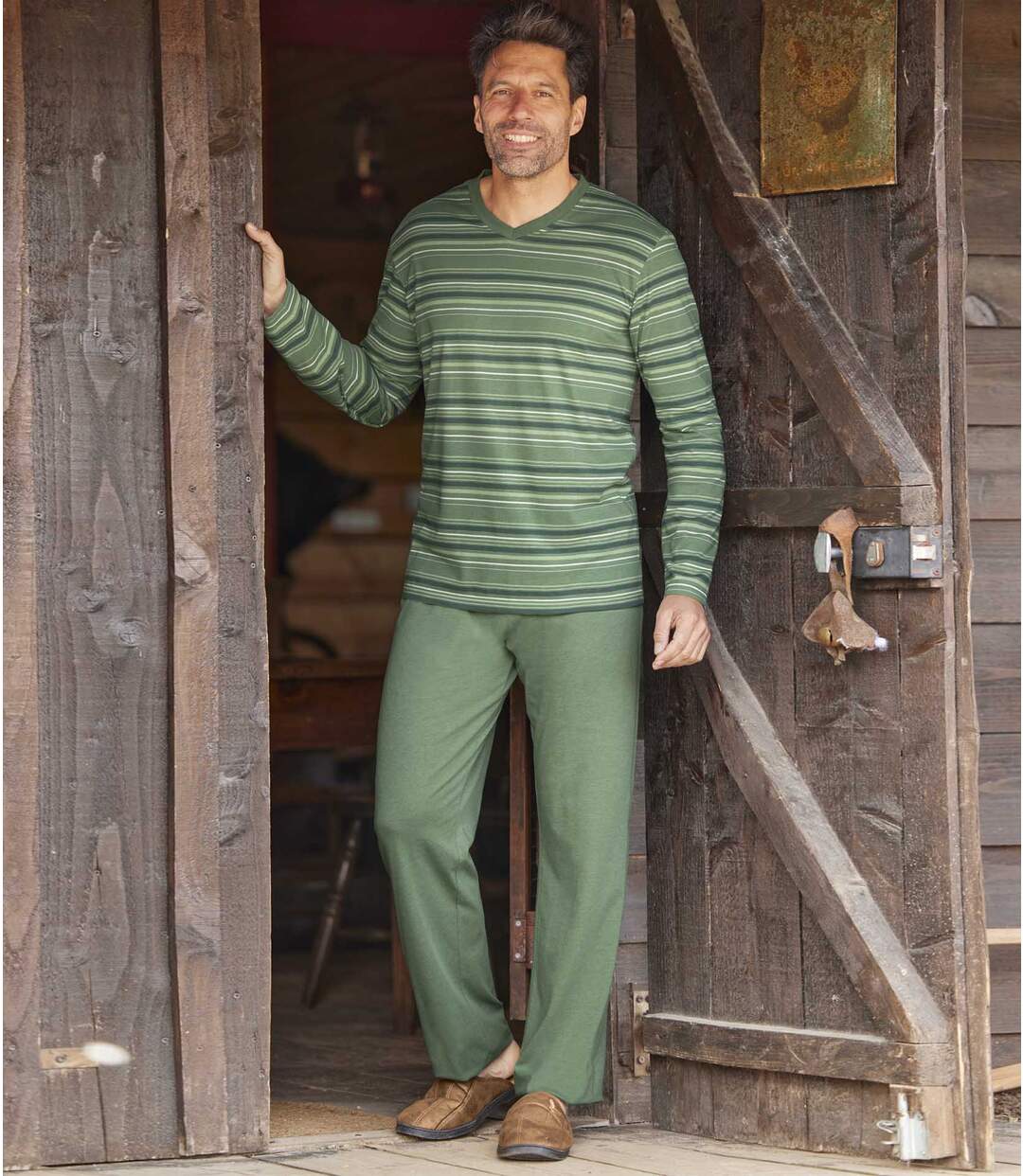 Pyjama Jersey Rayé Détente