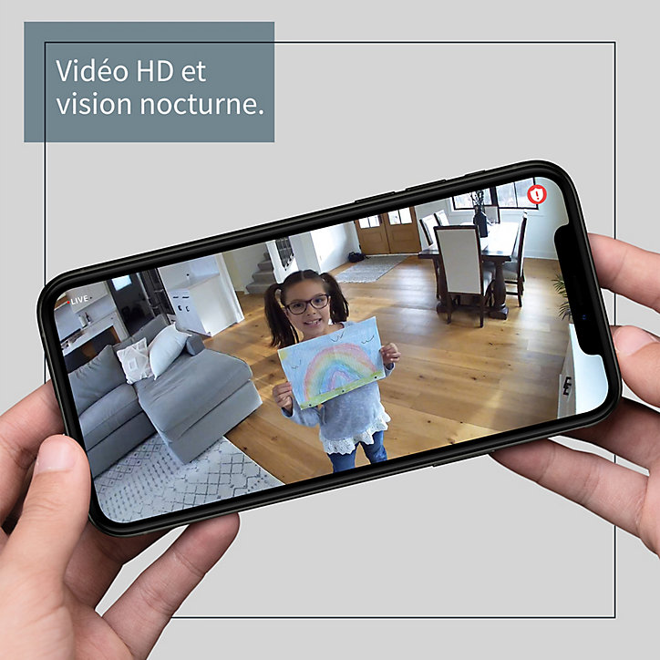 Caméra de vidéosurveillance intérieure sans fil Arlo Essential 1080p blanche
