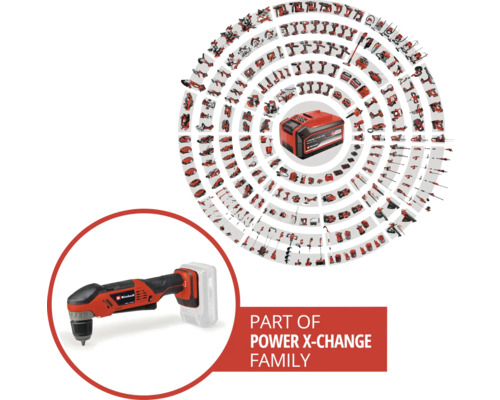 Einhell Power-X-Change TE-AD 18 Li accuschroefboormachine met enkelvoudige boorkop, zonder accu en lader