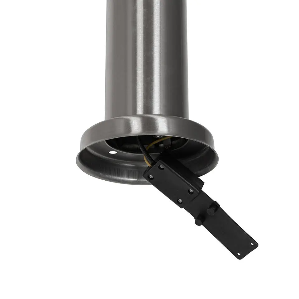 Qazqa staande buitenlampen rox zilverkleurig e27