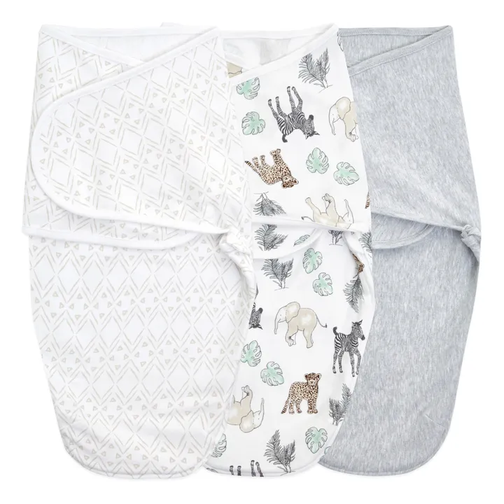 aden + anais Langes d'emmaillotage - Set de 3 | Gris clair