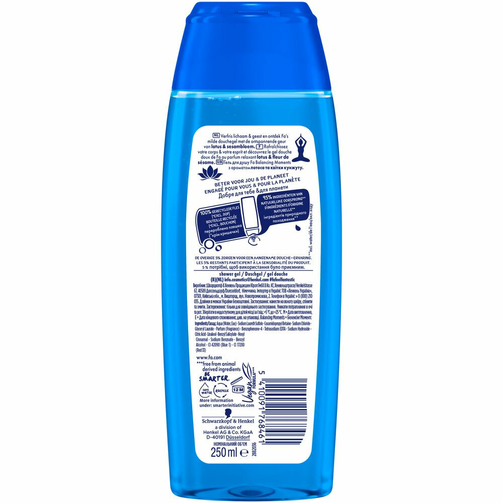 6x Fa Balancing Moments Douchegel250 ml