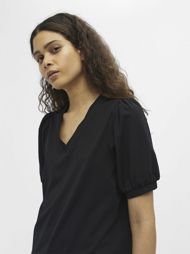 Object OBJCAROLINE S/S TOP NOOS Black