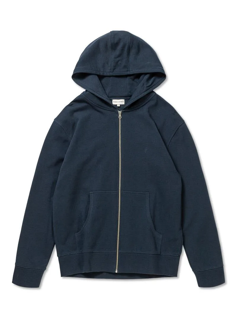 Panos Emporio PE ELEMENT ZIPPED HOOD DARK NAVY