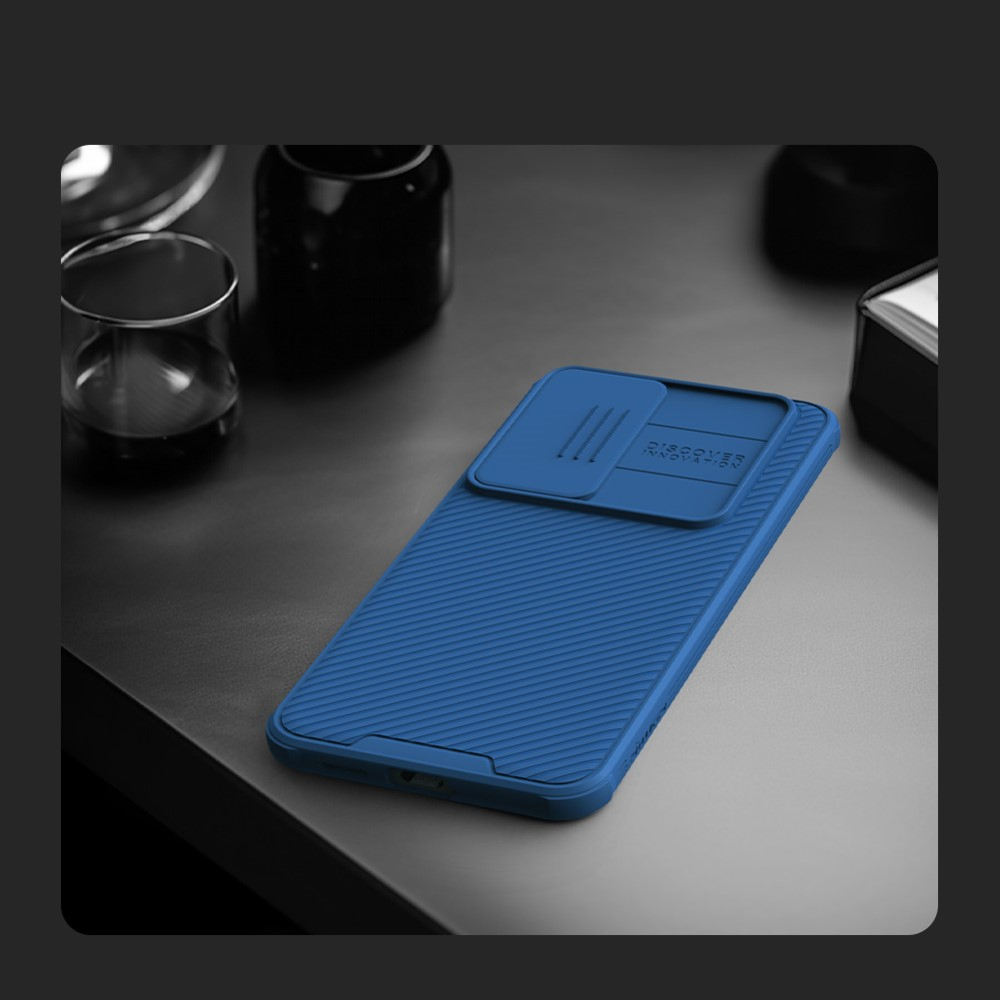 Samsung Galaxy S24 Schutz Hülle Cam-Slider Kameraschutz - Blau