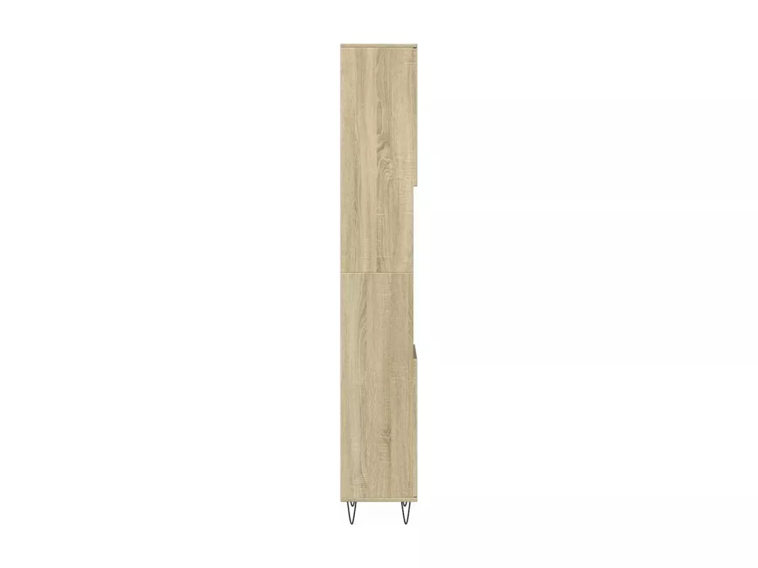 Armoire salle de bain chêne sonoma 30x30x190 cm