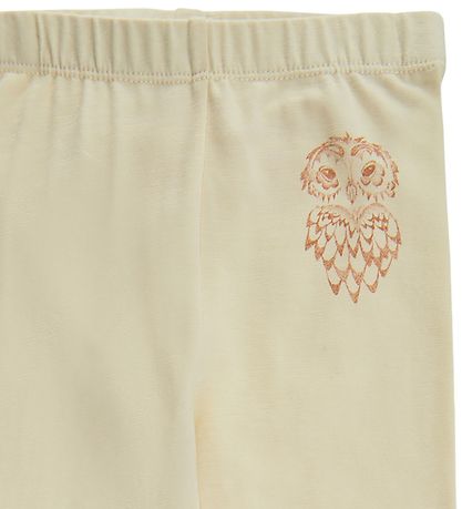 Soft Gallery Leggings - SGBaby Paula - Eule - Mandelöl