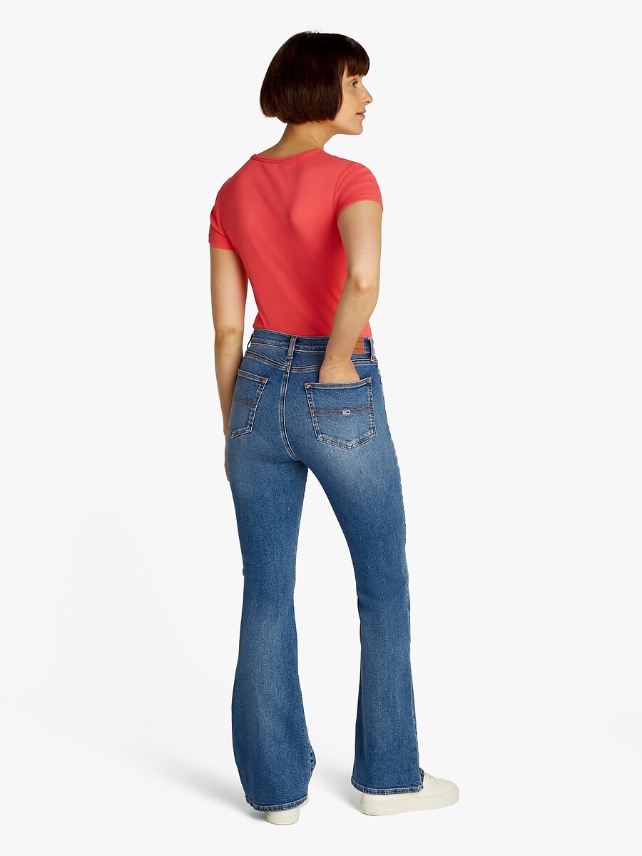 TOMMY JEANS<br>Calça flare com cintura alta