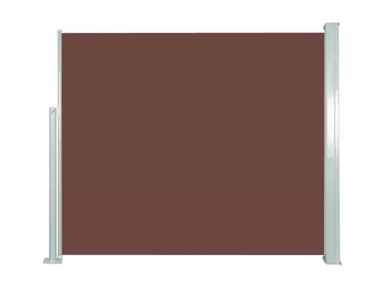 Auvent latéral rétractable 120 x 300 cm Marron