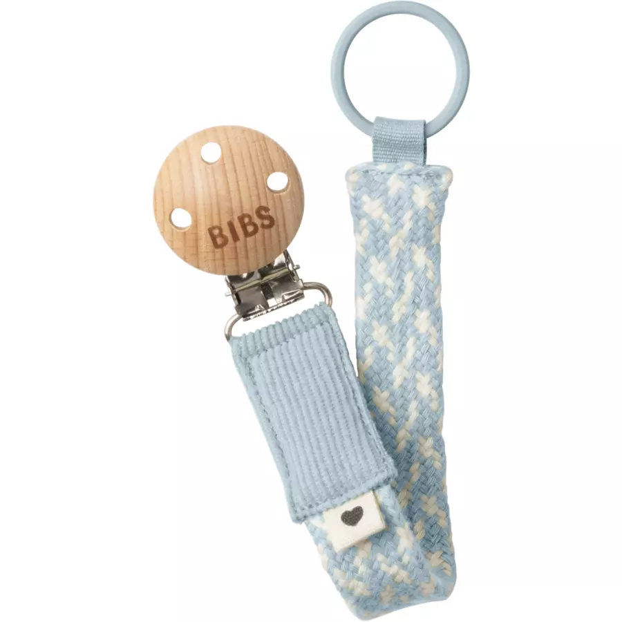 BIBS® Schnullerkette Baby BlueIvory