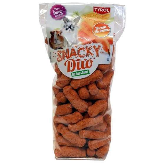 Friandises snacky carottes et corn, pour rongeur Tyrol: 150 g