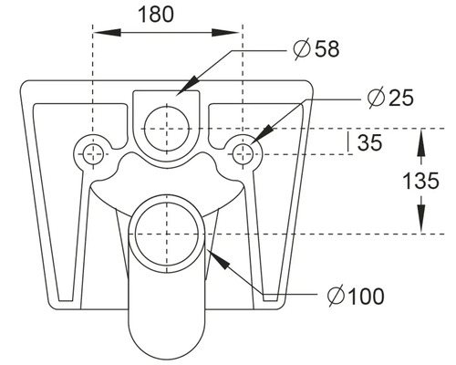 Jungborn wandclosetset THREE 52, diepspoel, open rand, wit, met toiletzitting en softclose-mechanisme