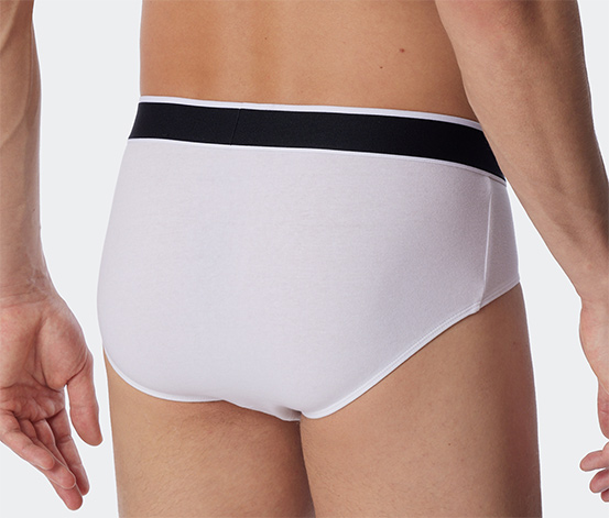 3 SCHIESSER Rio-Slips mit Bio-Baumwolle, weiß