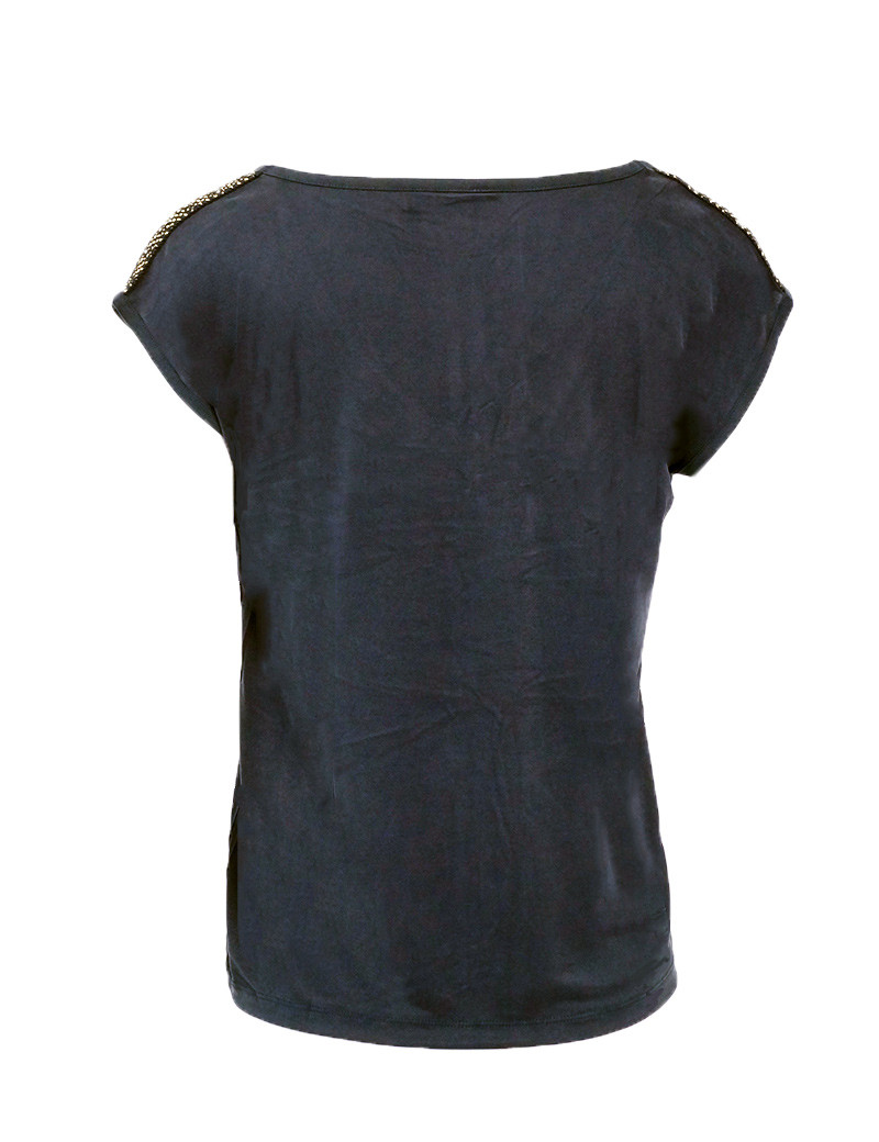 PIECES TOP EPAULETTES HAMALA BLACK