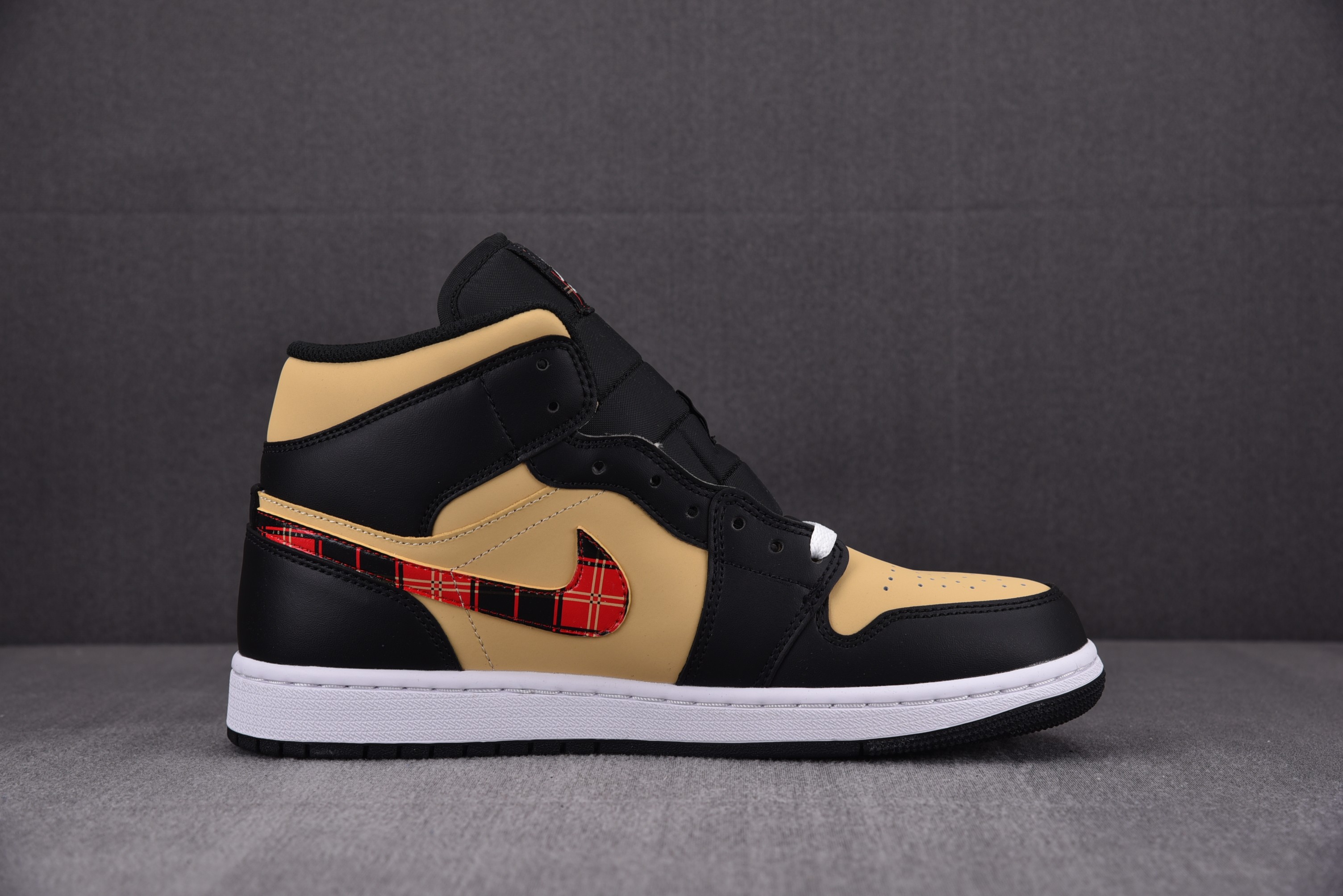 Air Jordan 1 Mid Tartan Swoosh