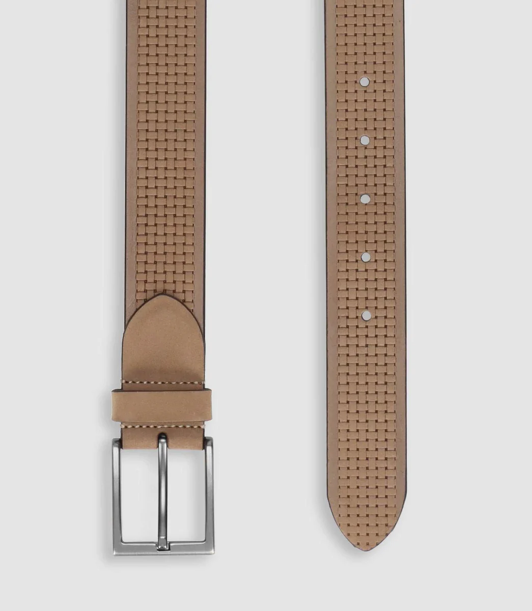 Ceinture 35mm en cuir marron clair CRAIE