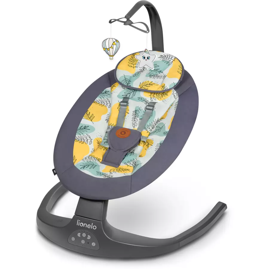 lionelo Babywippe Ralf Concrete Grey
