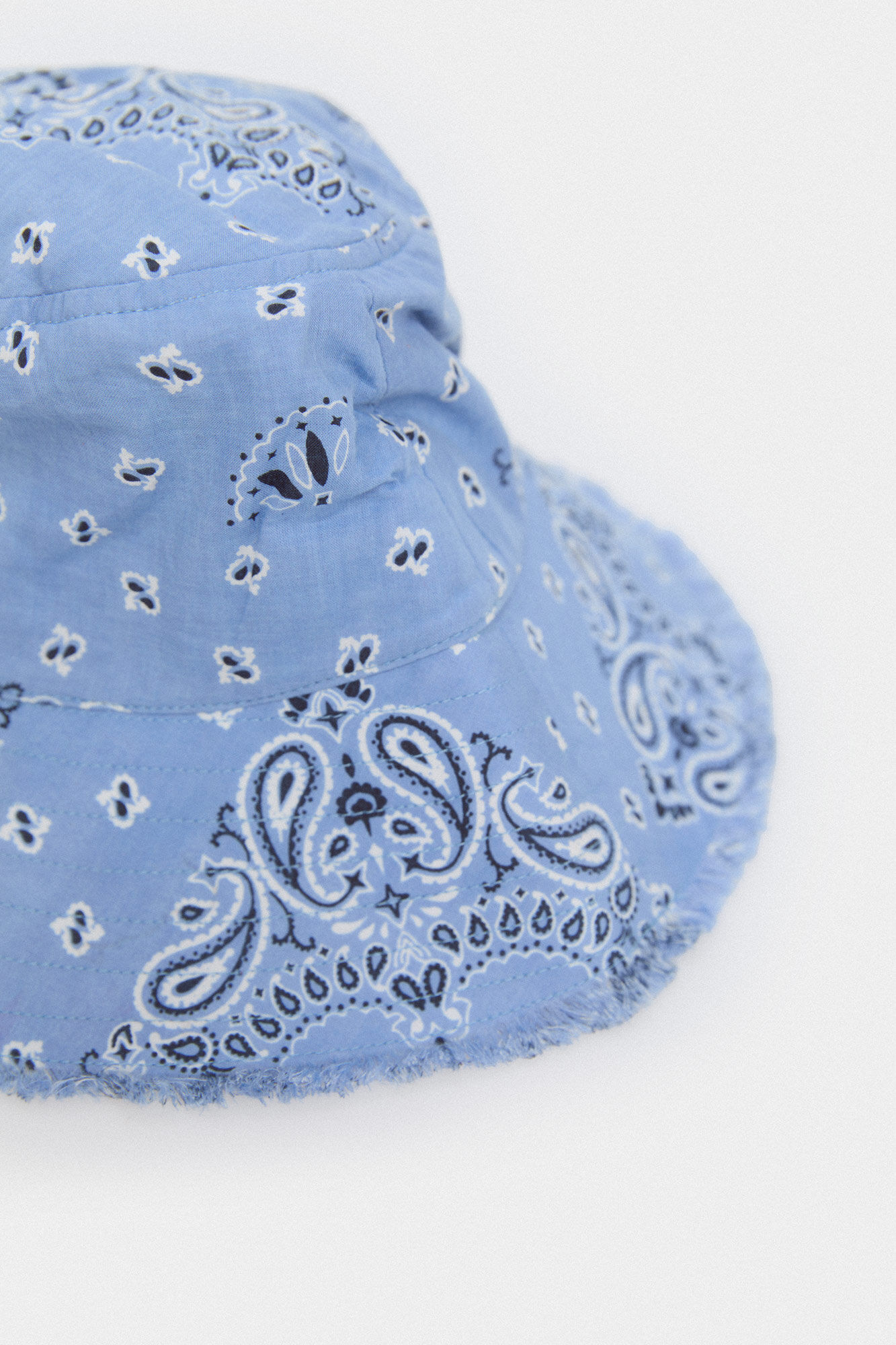 Chapéu bucket com estampa paisley - Estampa azul