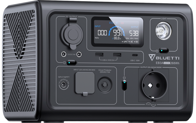 BLUETTI EB3A-Gray-EU tragbare Powerstation 600 W