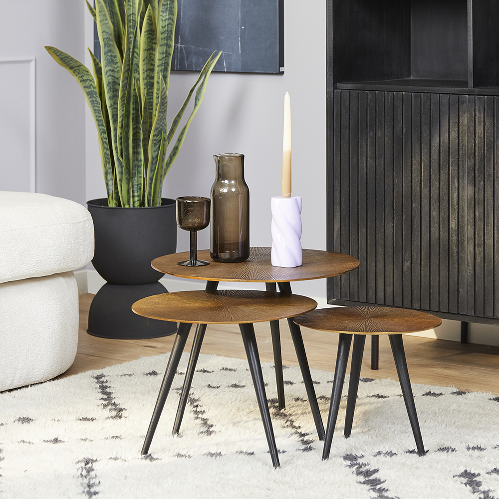 Salontafel Golden Girls - set van 3