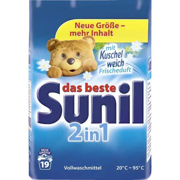 2in1 Vollwaschmittel Pulver 19 WL